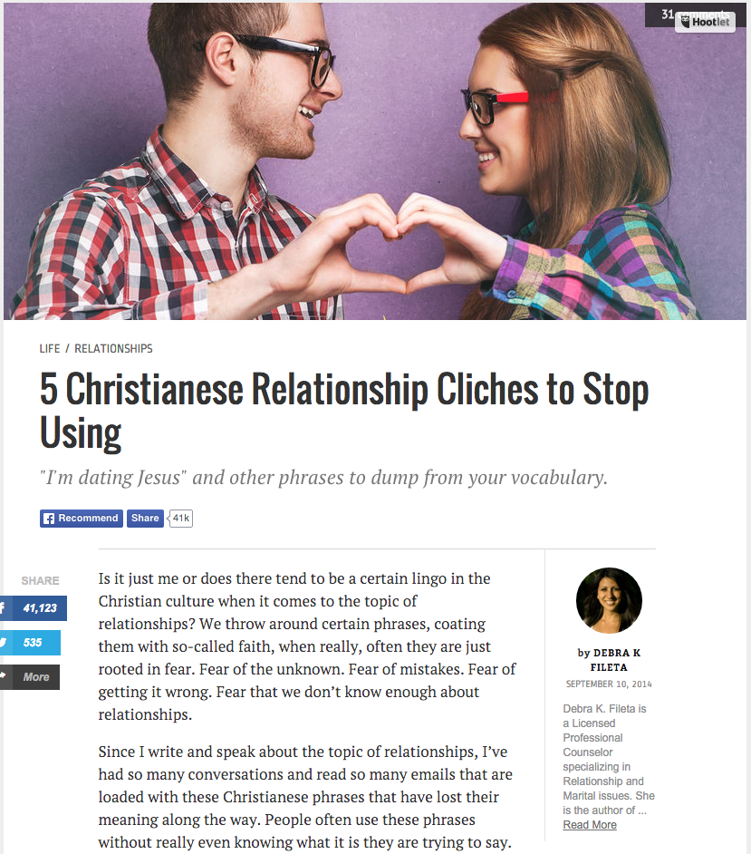 5 Christinese Relationship Cliches to Stop Using