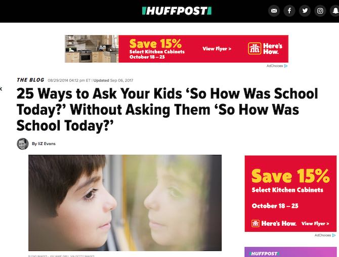 25 Ways to Ask Your Kids ‘So How Was School Today?’ Without Asking Them ‘So How Was School Today?’