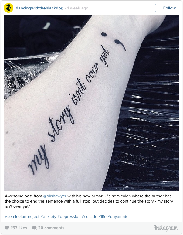 What A Semicolon Mark On Someone’s Body Really Means