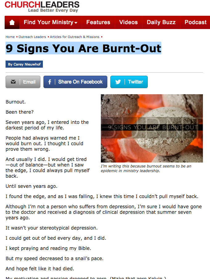 9 Signs You Are Burnt-Out