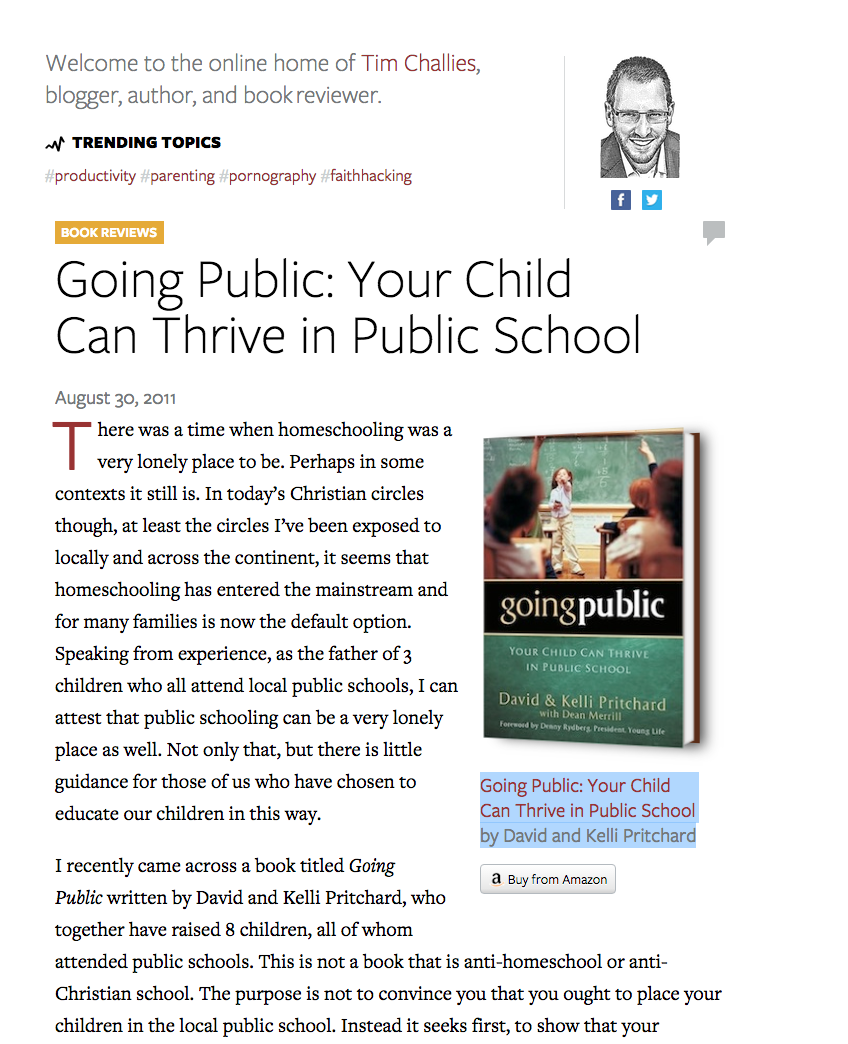 Going Public: Your Child Can Thrive in Public School