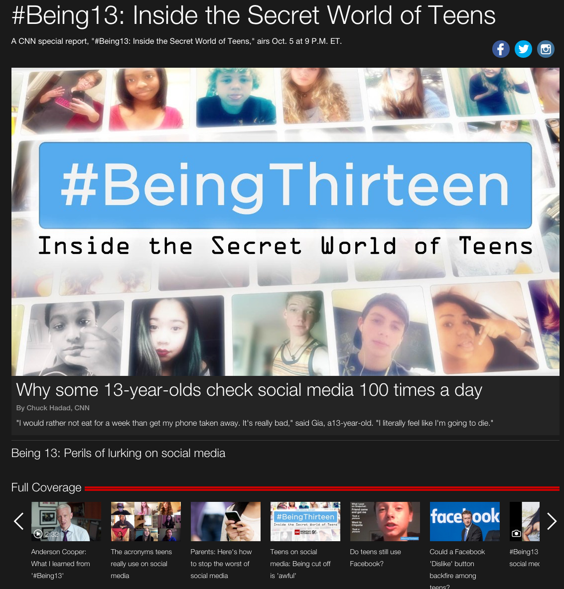 #Being13: Inside the Secret World of Teens