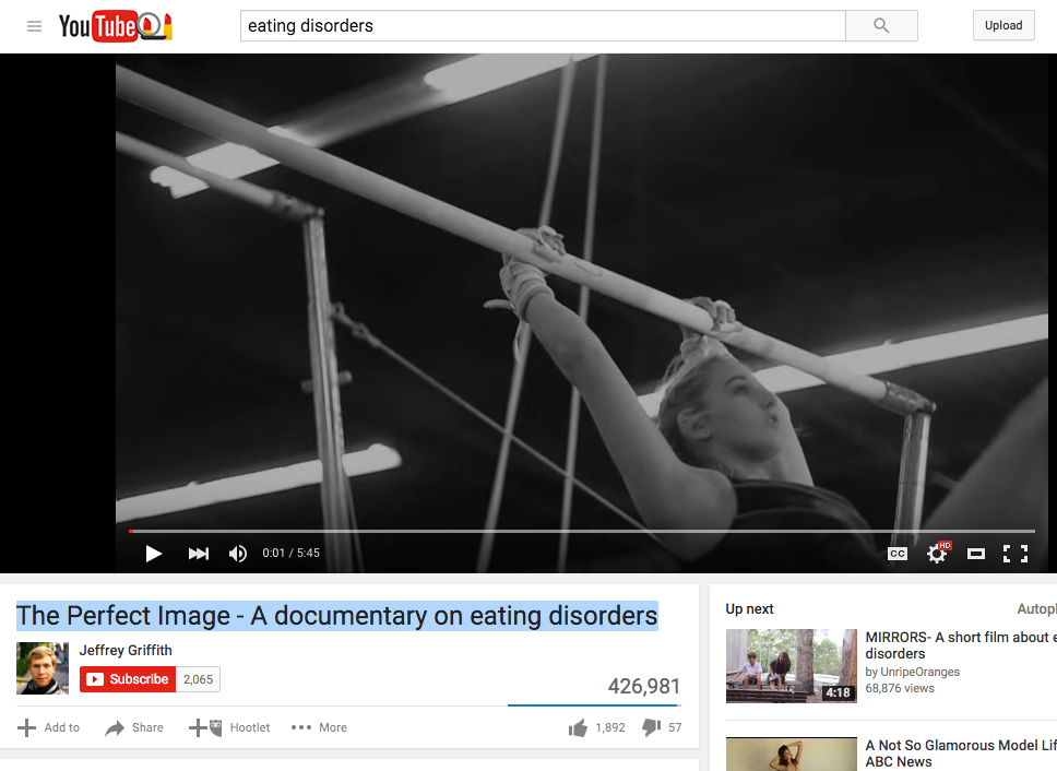 The Perfect Image – A documentary on eating disorders