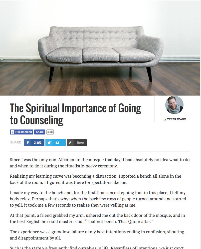 The Spiritual Importance of Going to Counseling