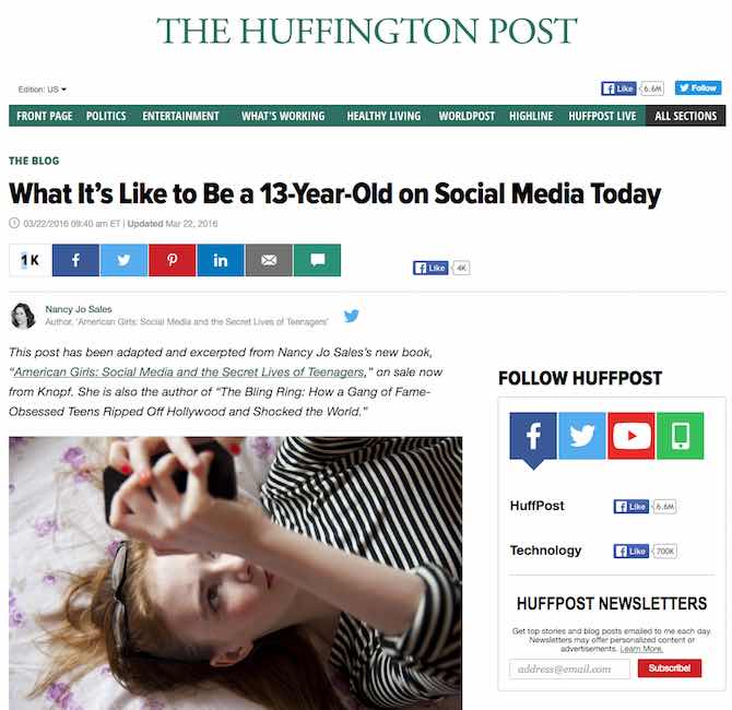 What It’s Like to Be a 13-Year-Old on Social Media Today