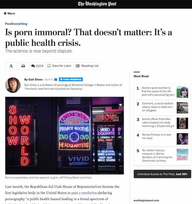 Is porn immoral? That doesn’t matter: It’s a public health crisis.