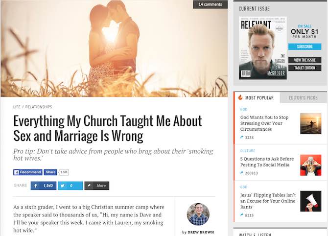 Everything My Church Taught Me About Sex and Marriage is Wrong