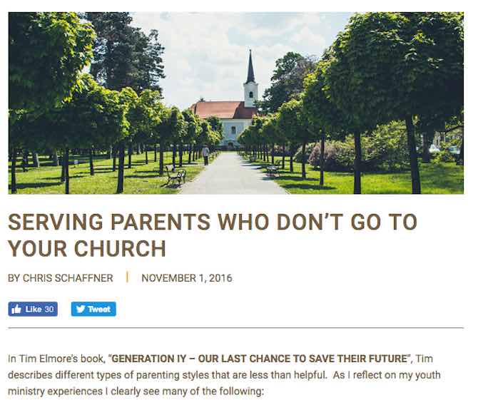 Serving Parents Who Do Not Go To Your Church