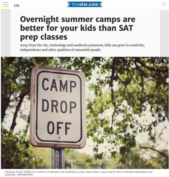 Overnight summer camps are better for your kids than SAT prep classes