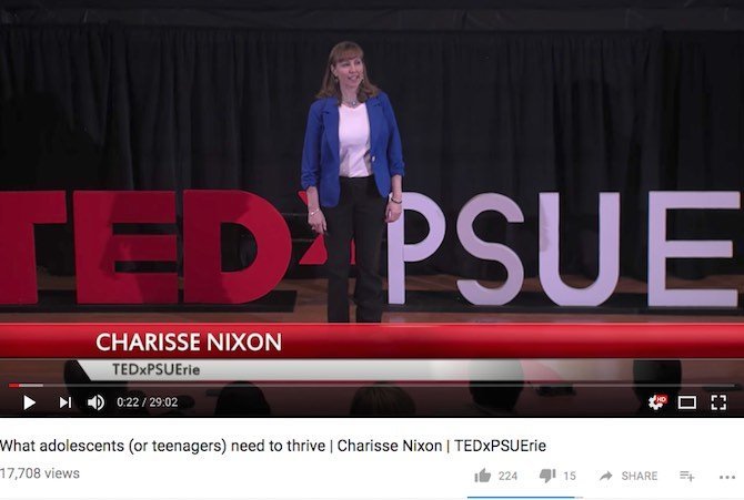 What adolescents (or teenagers) need to thrive | Charisse Nixon | TEDxPSUErie