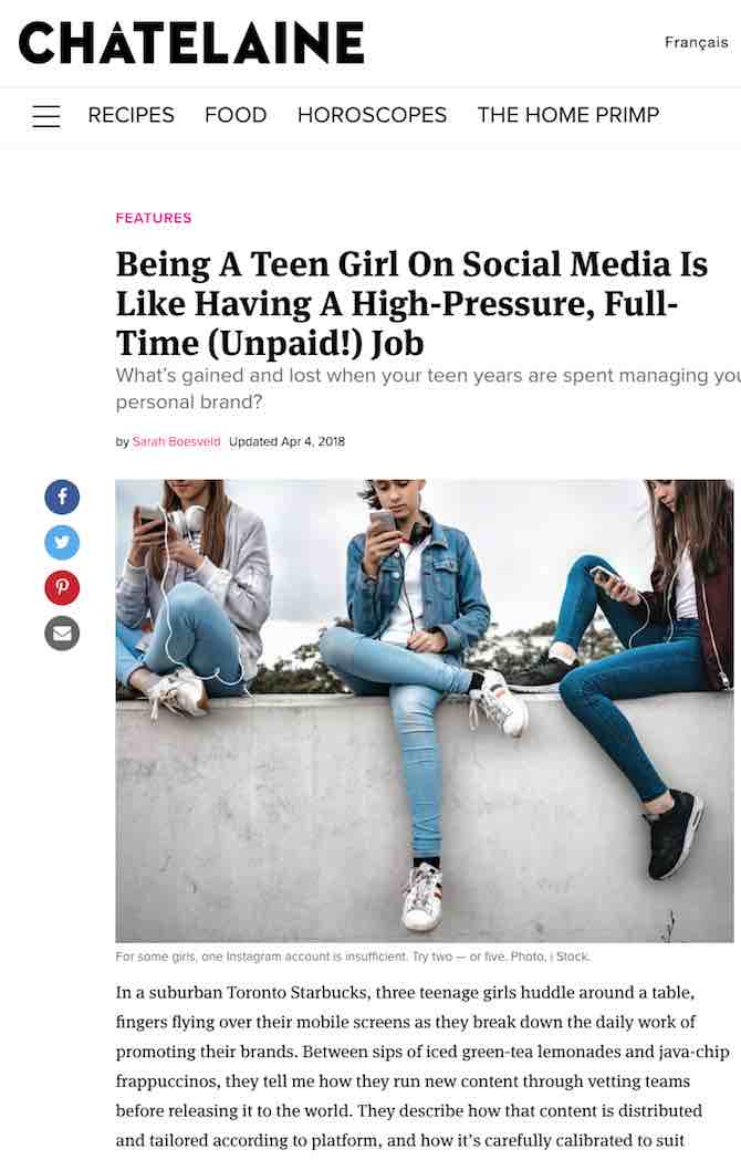 Being A Teen Girl On Social Media Is Like Having A High-Pressure, Full-Time (Unpaid!) Job