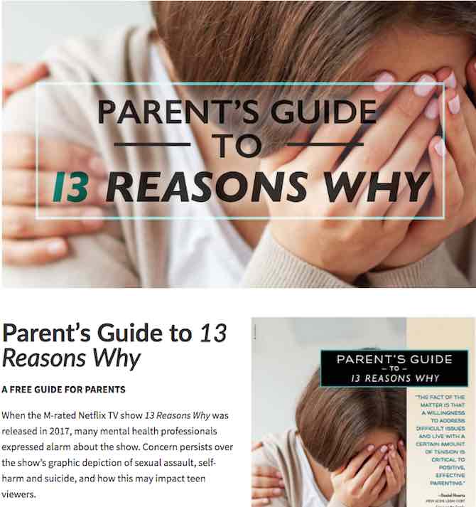 Parent’s Guide to 13 Reasons Why