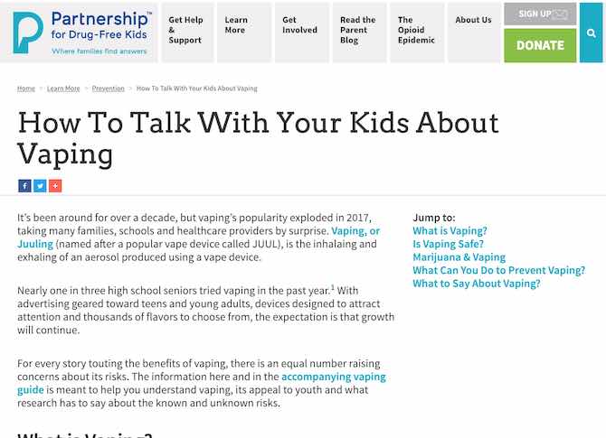 How To Talk With Your Kids About Vaping