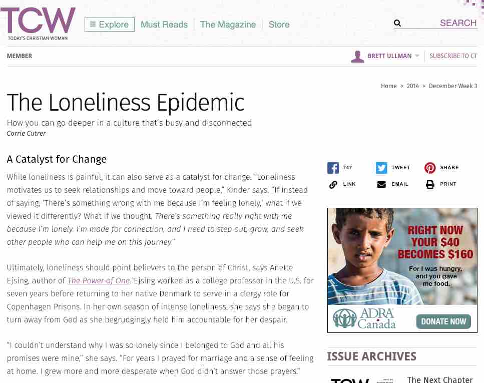 The Loneliness Epidemic