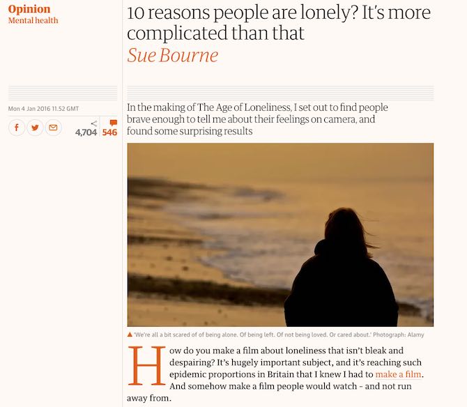 10 reasons people are lonely? It’s more complicated than that