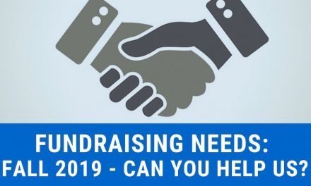 Fundraising needs: Fall 2019