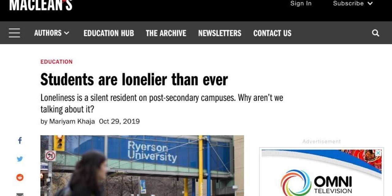 Students are lonelier than ever