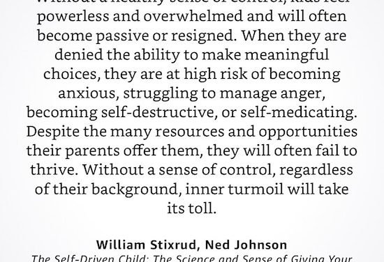 The Self-Driven Child: William Stixrud and Ned Johnson