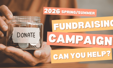 Fundraising Spring/Summer 2026 – Thanks for your support